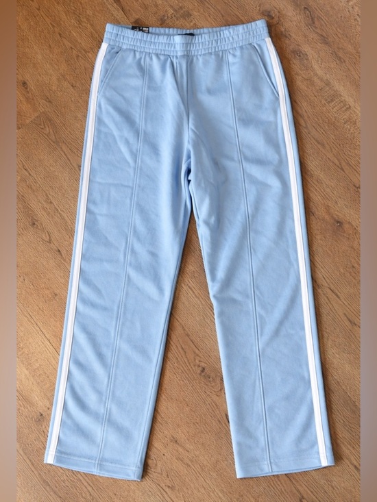 Express Pants - Express Light Blue Varsity Pants Stripe Wide Leg M NWT